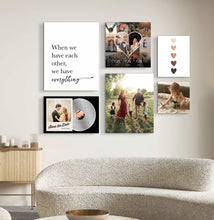 Custom Family Gallery Wall Art – Upload Your Photos for Personalized Decor