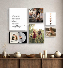 Custom Family Gallery Wall Art – Upload Your Photos for Personalized Decor