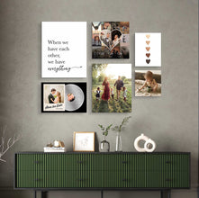 Custom Family Gallery Wall Art – Upload Your Photos for Personalized Decor