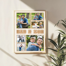 Celebrate the Bond with 'Dad & Son' Custom Photo Canvas