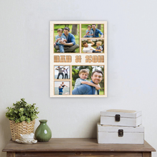 Celebrate the Bond with 'Dad & Son' Custom Photo Canvas