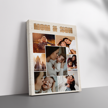 Cherish Every Moment with 'Mom & Son' Custom Photo Canvas