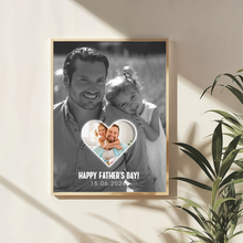 Celebrate the Love with 'Happy Father's Day' Custom Photo Canvas