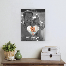 Celebrate the Love with 'Happy Father's Day' Custom Photo Canvas