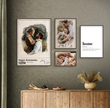 Personalized Family Wall Art Set – Custom Canvas Prints, Posters, and Framed Options