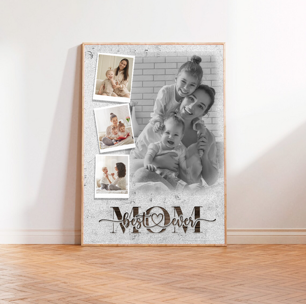 Celebrate Your Super Mom with a Personalized 'Best Mom Ever' Canvas