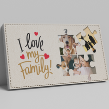 Celebrate Family Bonds with the Personalized 'I Love My Family' Canvas