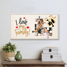 Celebrate Family Bonds with the Personalized 'I Love My Family' Canvas