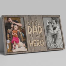 Celebrate the Bond with the Personalized 'My Dad is My Hero' Canvas