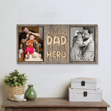 Celebrate the Bond with the Personalized 'My Dad is My Hero' Canvas