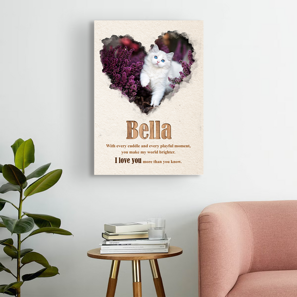 "Custom Cat Canvas Prints | Personalize Your Space with Your Feline Friend"