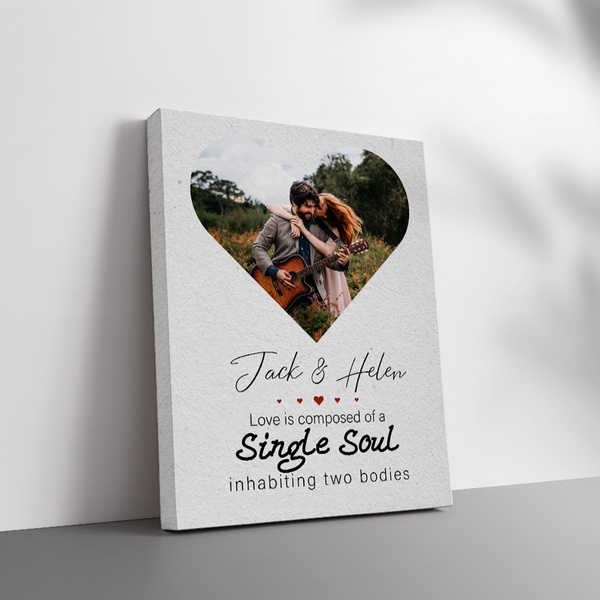 Embrace Your Love with a Personalized 'Single Soul' Canvas