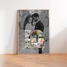 Celebrate a Decade of Love with the Personalized '10th Anniversary' Canvas