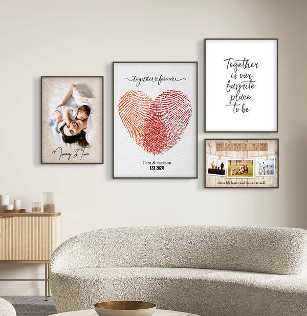 "Eternal Love in Canvas: Custom Love-Themed Prints for Your Space"