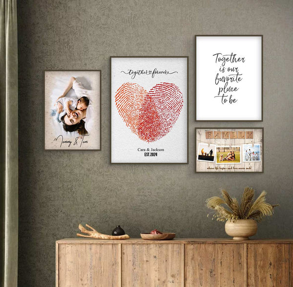 "Eternal Love in Canvas: Custom Love-Themed Prints for Your Space"