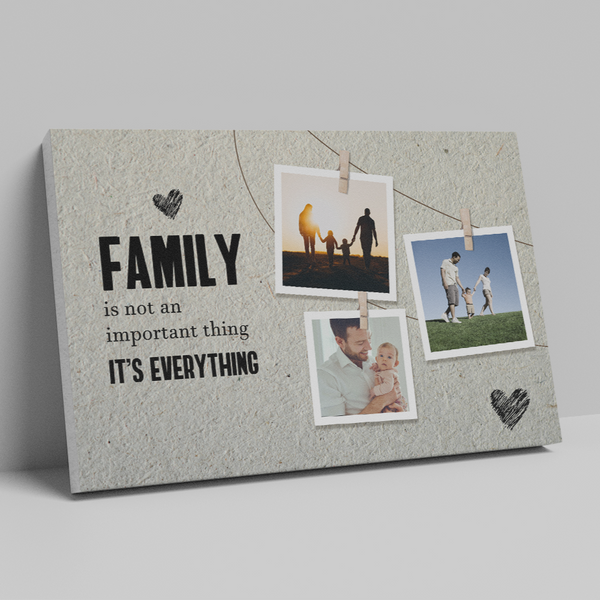 "Family is Everything" Canvas - Celebrate the Essence of Family