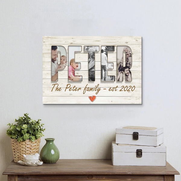 "Peter Family" Canvas - A Personalized Tribute to Your Family Legacy